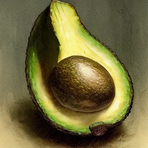 Prompt: watson - avocado hybrid by jean - baptiste monge