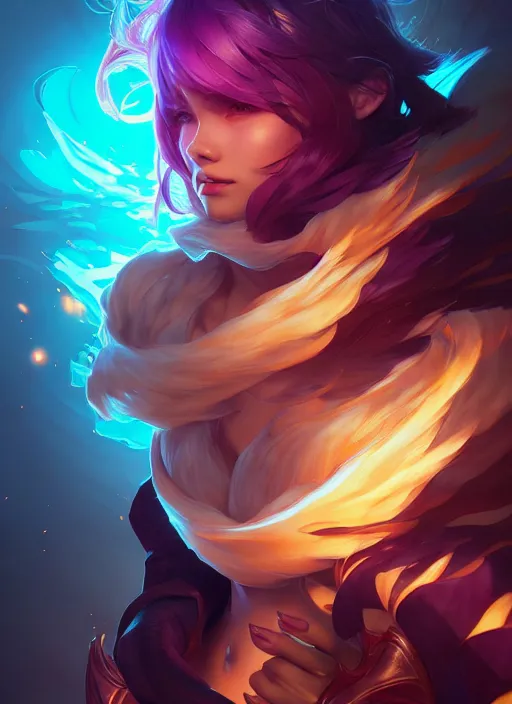 Prompt: v, league of legends splash art, path traced, octane render, highly detailed, high quality, digital painting, hd, alena aenami, lilia alvarado, shinji aramaki, karol bak, alphonse mucha, tom bagshaw, colin searle, artstation,