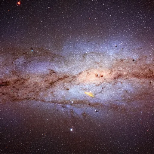 Image similar to Milky Way as seen in the night sky of an alien planet, NASA true color image