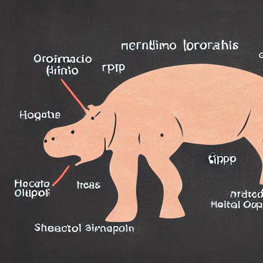 A Hippo Made Out Of Brains Medical Diagram Stable Diffusion Openart