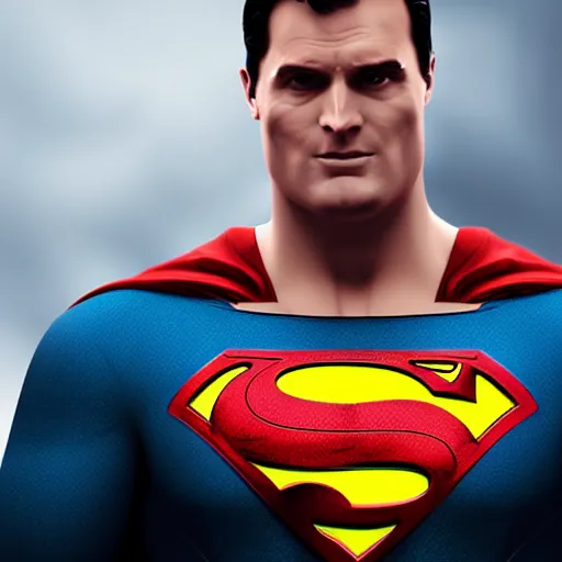 Image similar to Batman as Superman, digital portrait, artstation, cgsociety, 4k, high detail