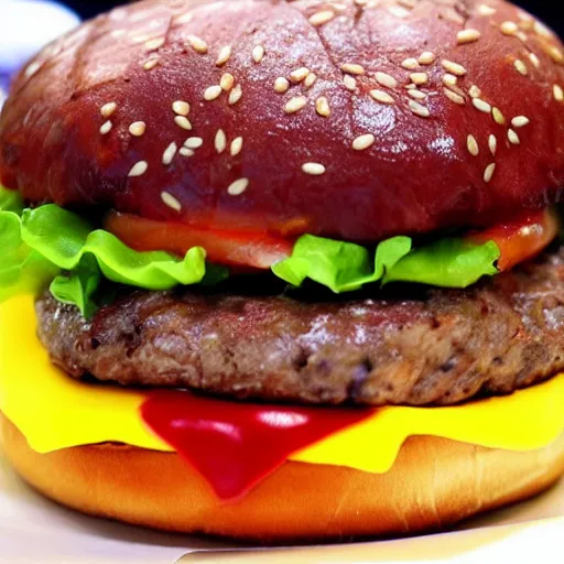 Image similar to juicy burger oozing grease