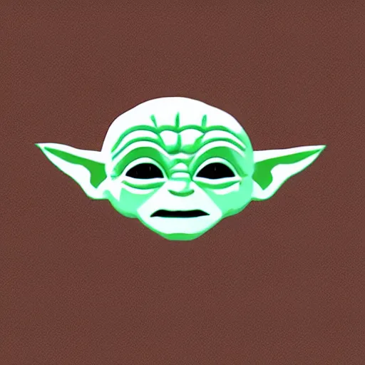 Prompt: baby yoda icon, trending on logopond