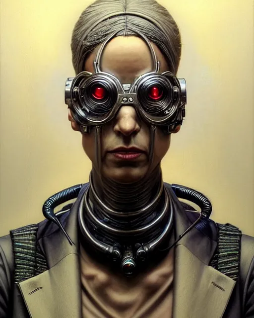 Image similar to front shot of a cyberpunk criminal mastermind character, intricate, elegant, highly detailed, centered, (((artstation, concept art, smooth, sharp focus, artgerm, Tomasz Alen Kopera, Peter Mohrbacher, donato giancola, Joseph Christian Leyendecker, WLOP, Boris Vallejo))), mugshot!!!!!, ugly!!!!!!, octane render, nvidia raytracing demo