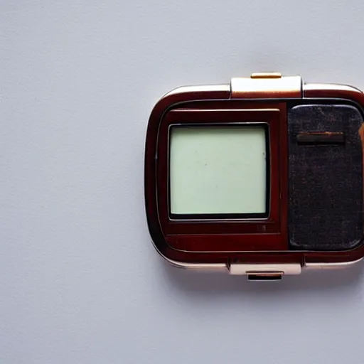 Prompt: a wrist watch from 1 9 8 0 with an old tv screen