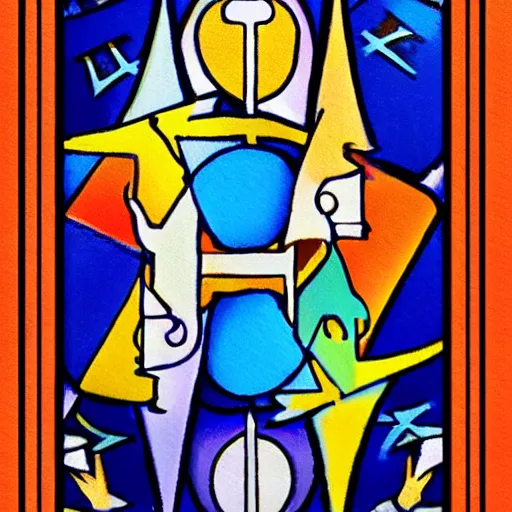 Prompt: Abstract tarot card.