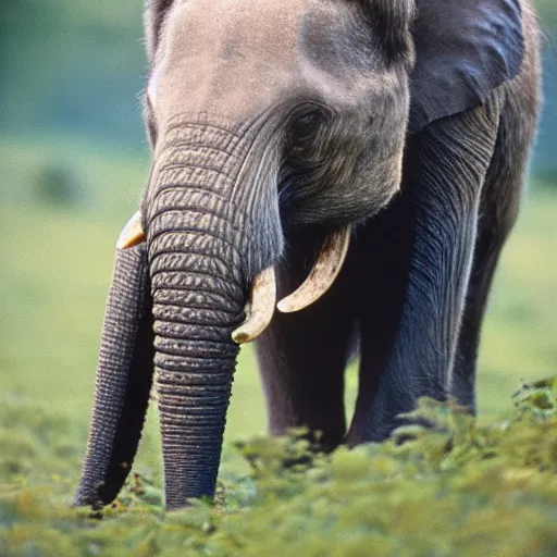 Prompt: badger!!!! with an ((elephant)) trunk, professional nature photography, National Geographic, 35mm film