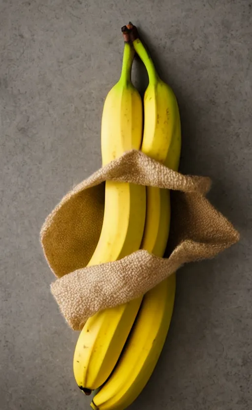 Image similar to banana tucked in a bed