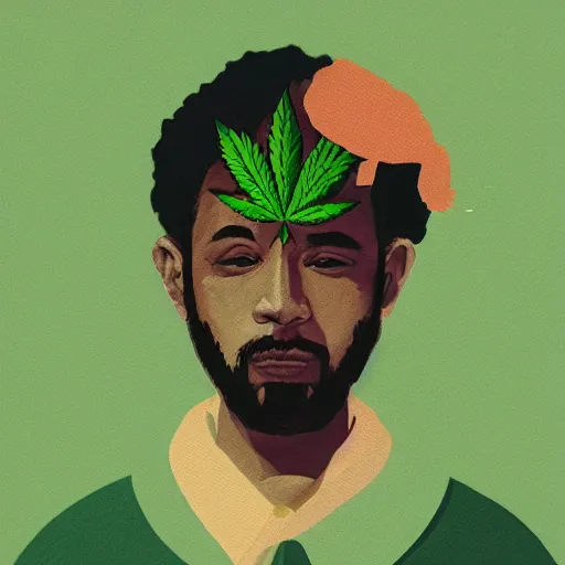 Image similar to marijuana profile picture by sachin teng,, organic painting, marijuana smoke, matte, hiphop, hard edges, energetic, 3 d shapes, supreme, asymmetrical, smoke, green, highly detailed