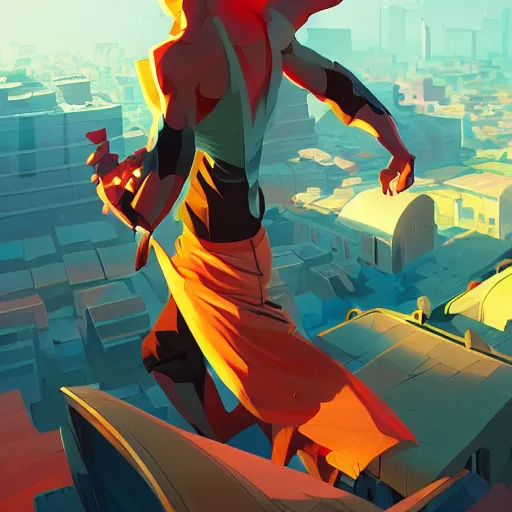 Image similar to hero world rockoa €™ s modern life, behance hd by jesper ejsing, by rhads, makoto shinkai and lois van baarle, ilya kuvshinov, rossdraws global illumination