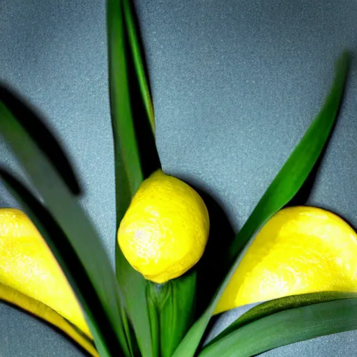 Image similar to iris that looks like lemon slices, photography