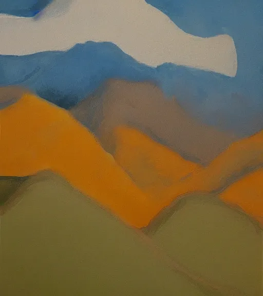 Prompt: painting of mountains by yun che