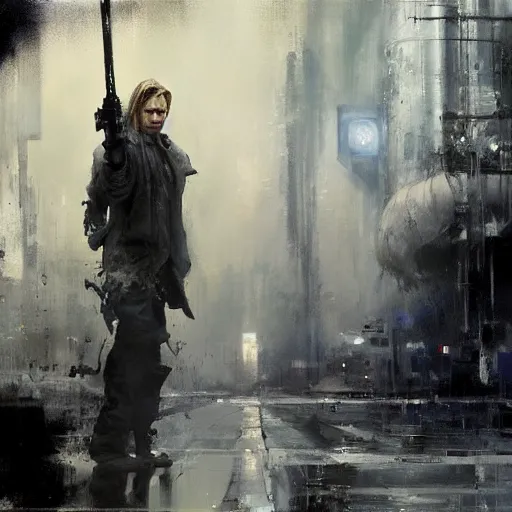 Prompt: brad pitt is a jedi, jeremy mann painting