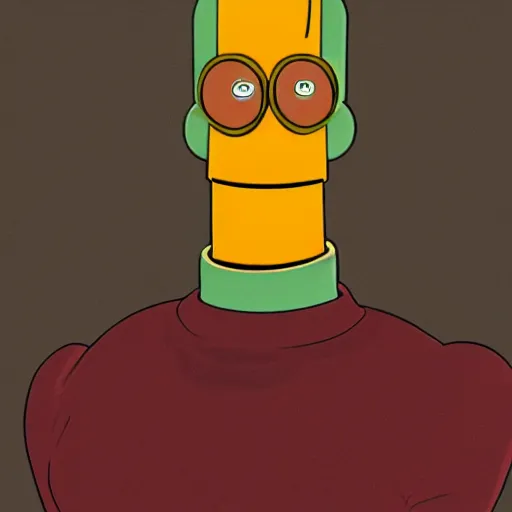 Image similar to bender from Futurama as a real person, photoelectric portrait