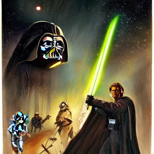 Image similar to concept art, star wars return of the jedi sequel