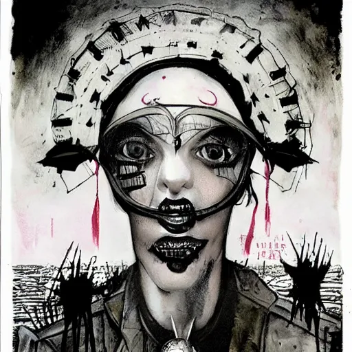 Image similar to post - punk album cover, black, white, pink, psychedelic, new age, magic, enki bilal