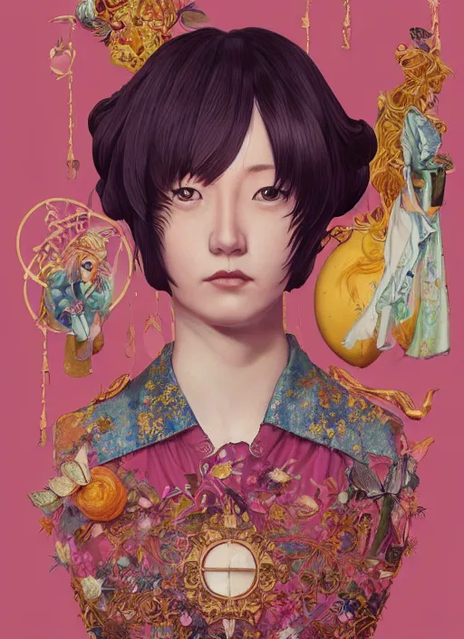 Image similar to hitomi kisugi : : by martine johanna and simon stalenhag and chie yoshii and casey weldon and wlop : : ornate, dynamic, particulate, rich colors, intricate, elegant, highly detailed, centered, artstation, smooth, sharp focus, octane render, 3 d