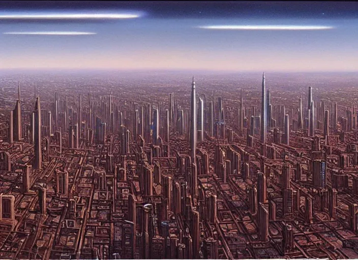 Prompt: the city & the city, matte painting, peter elson