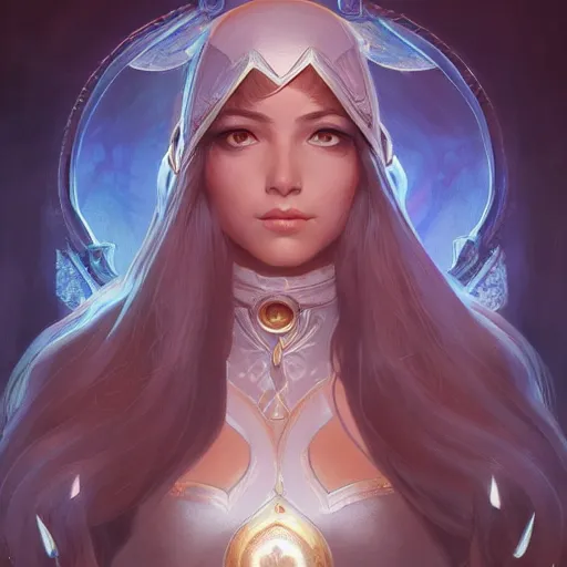 Image similar to perfectly - centered - portrait of irelia from league of legends, intricate, highly detailed, digital painting, artstation, concept art, smooth, sharp focus, illustration, unreal engine 5, 8 k, art by artgerm and greg rutkowski and alphonse mucha