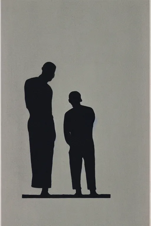 Image similar to man looking at his reflection in the mirror, 1960’s minimalist advertising illustration, painterly, expressive brush strokes