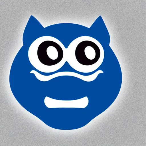 Prompt: pixar animation of a logo shaped like a cat head