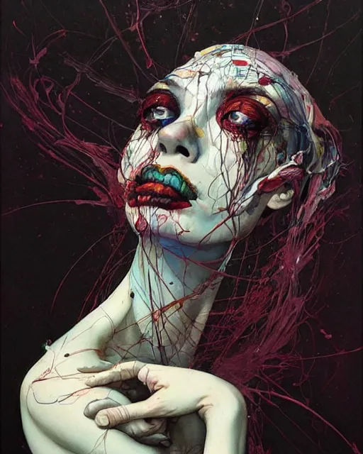 Prompt: there is ugliness in beauty, but there is also beauty in ugliness. in the style of adrian ghenie, esao andrews, jenny saville, edward hopper, surrealism, dark art by james jean, takato yamamoto