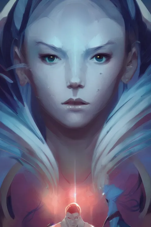 Prompt: people look into people's faces as if there are mirrors there, in 4 k design by lois van baarle by sung choi by john kirby artgerm and greg rutkowski and magali villeneuve mage fighter assassin