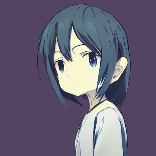 Image similar to stable diffusion ai as a human, anime style chibi, by makoto shinkai