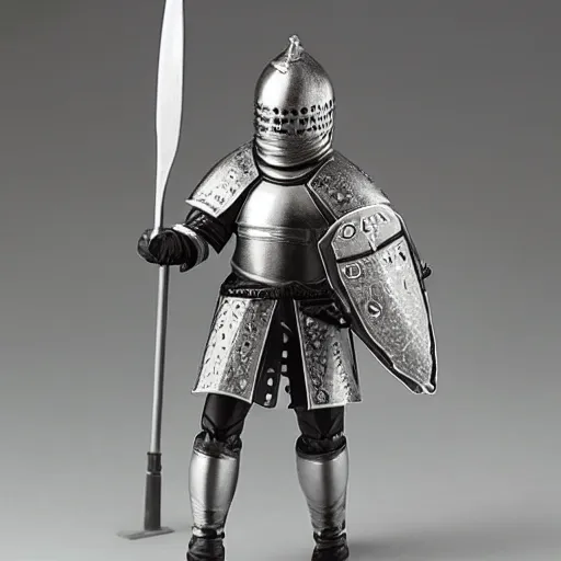 Prompt: knight, nendroid figure of a knight, product picture