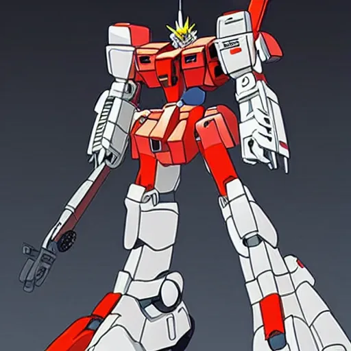 Image similar to a porsche 9 1 1 as a gundam mech, anime