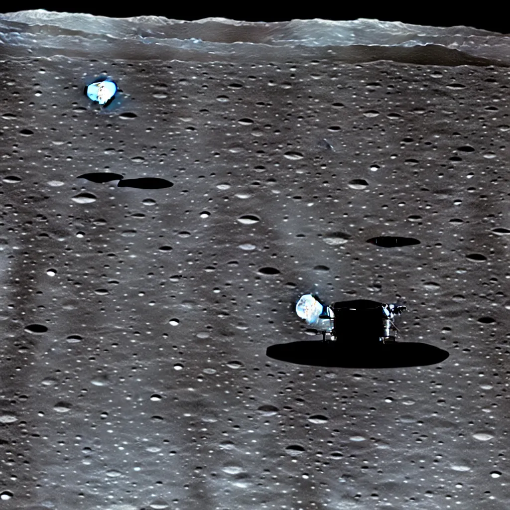 Image similar to close - virus recordings over saturated robot with space gun on the moon