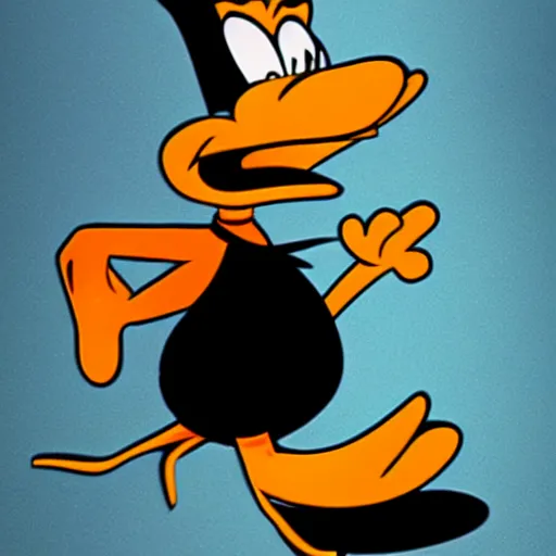 Prompt: Daffy Duck going insane