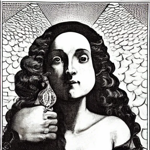 Image similar to portrait of zelda by goya and escher and hogarth, illusion surreal art, highly conceptual figurative art, intricate detailed illustration, controversial poster art, polish poster art, geometrical drawings, no blur