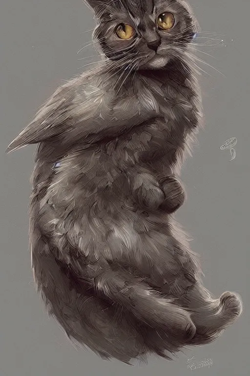 Prompt: beautiful cottagecore cute Kitty-bird hybrid, intricate, elegant, highly detailed, digital painting, artstation, concept art, smooth, sharp focus, illustration, art by artgerm and greg rutkowski and alphonse mucha