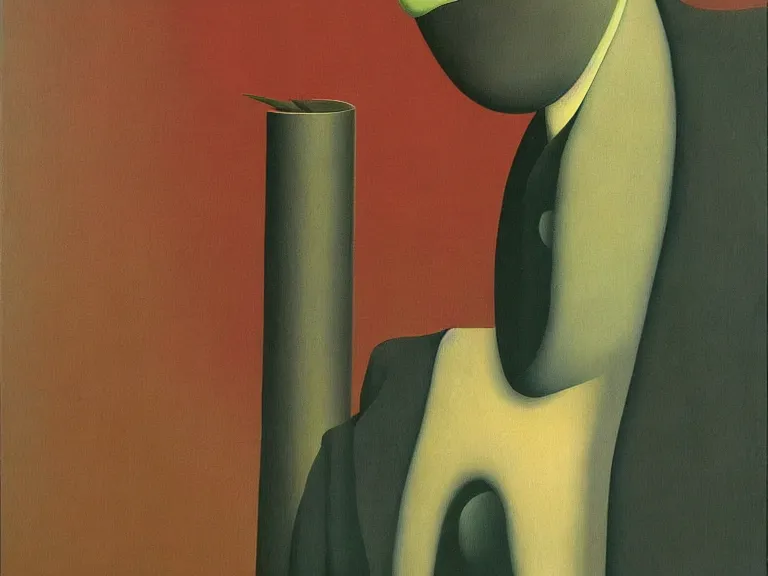 Image similar to mask, painting by rene magritte, high detail, high resolution