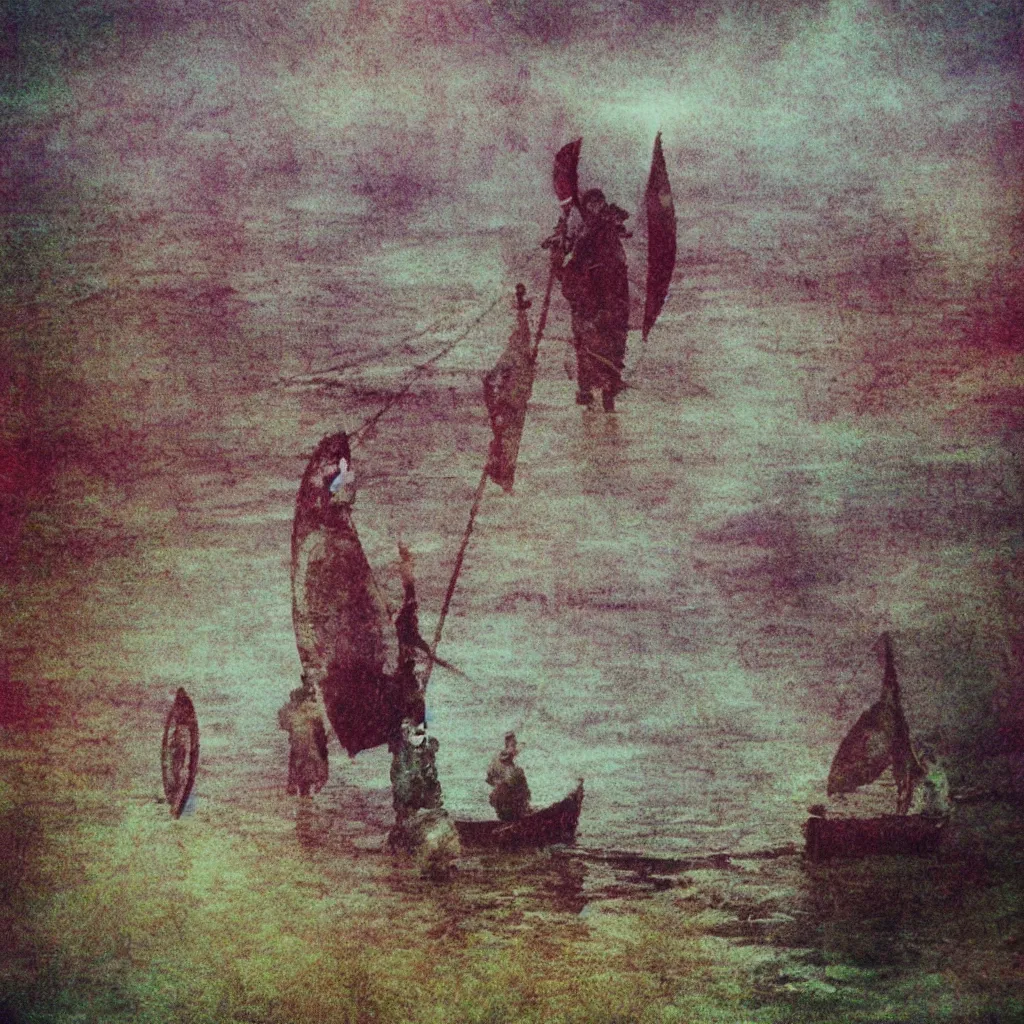 Image similar to Beautiful colored-photo cameraphone 2005 soft liminal Photograph of Vikings