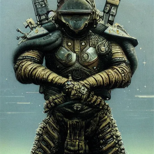 Prompt: sardaukar elite military force of the padishah emperor, sci - fi movie, highly detailed, photorealistic, 8 k, illustration, retrofuturism, by beksinski and dore