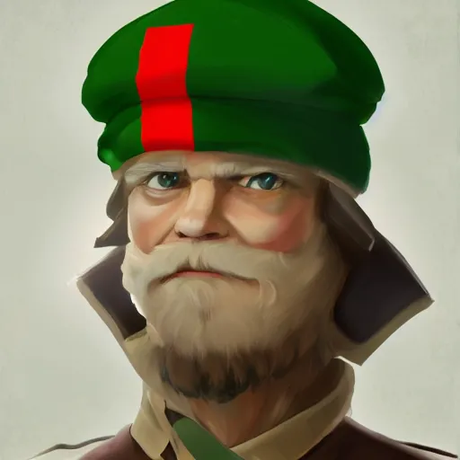 Prompt: countryballs russian empire with a green cap on his head digital art, 8 k, character, realism, anime, portrait