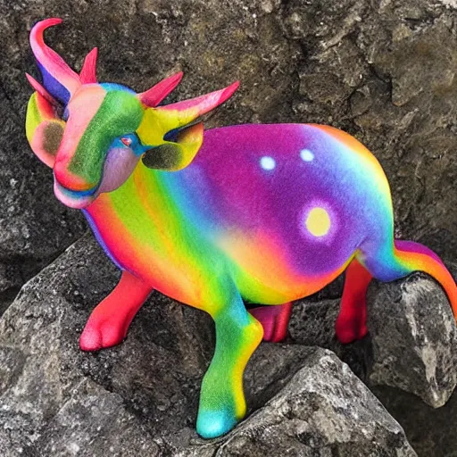 Image similar to rainbow cosmic goat