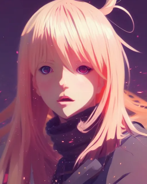 Image similar to blonde haired magical girl anime character screenshot, anime, intricate, sharp focus, illustration, highly detailed, digital painting, clean artstyle, concept art, matte, art by ilya kuvshinov and ruan jia and greg rutkowski, masterpiece