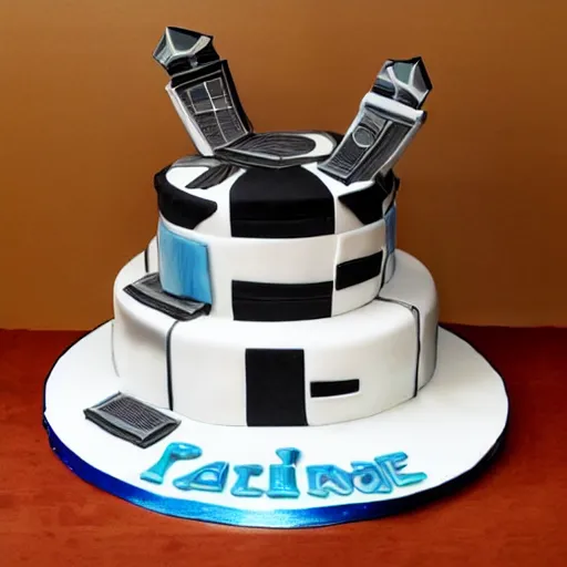 Prompt: a futuristic cake, concept