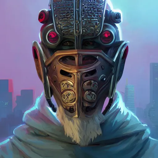 Image similar to cyberpunk viking helmet mask warrior goddess robot ninja fantasy, art gta 5 cover, official fanart behance hd artstation by jesper ejsing, by rhads, makoto shinkai and lois van baarle, ilya kuvshinov, ossdraws