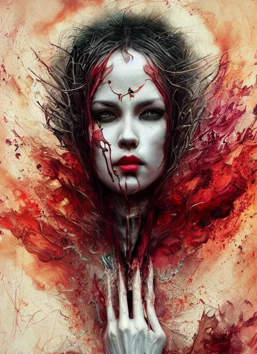 Prompt: the king of hearts, highly detailed, cinematic, 8 k, by megan duncanson, benjamin lacombe, adrian borda, stanley artgermm, tom bagshaw, craig mullins, carne griffiths, ayami kojima, beksinski, giger, trending on deviantart, hyper detailed, horror, full of colour