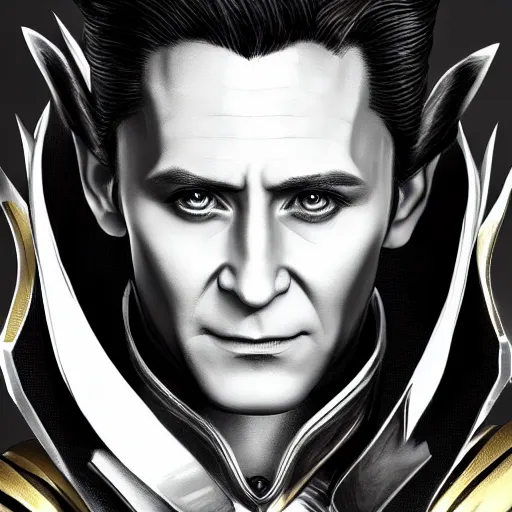 Image similar to Loki portrait, extremely handsome, anime style, intricate, detailed, photorealistic, trending on artstation, studio lighting, 4k, 8k