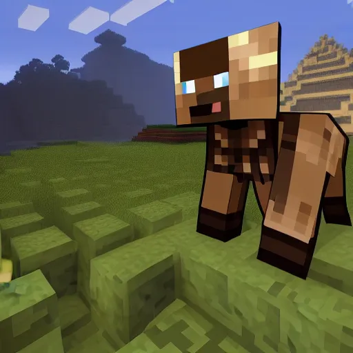 Image similar to Steve from Minecraft, Minecraft Steve is falling into the dark frightening abyss, dramatic, scary, dark