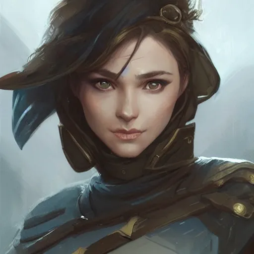 Image similar to very old female ranger, art by artgerm and greg rutkowski and magali villeneuve, d & d, fantasy, portrait, highly detailed, headshot, digital painting, trending on artstation, concept art, sharp focus, illustration