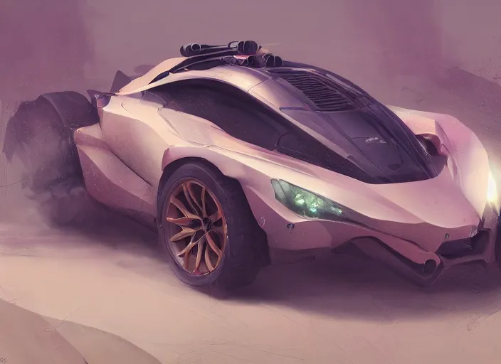 Image similar to a beautiful concept design of a supercar converted into offroad sport. car design by cory loftis, fenghua zhong, ryohei hase, ismail inceoglu and ruan jia. volumetric light, detailed, rendered in octane