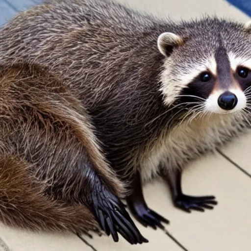 Image similar to a raccoon otter hybrid