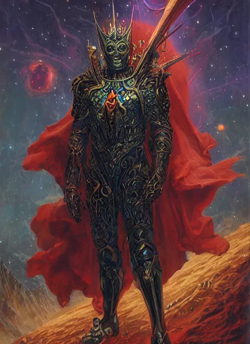 Image similar to dark cosmic king by wayne berlowe