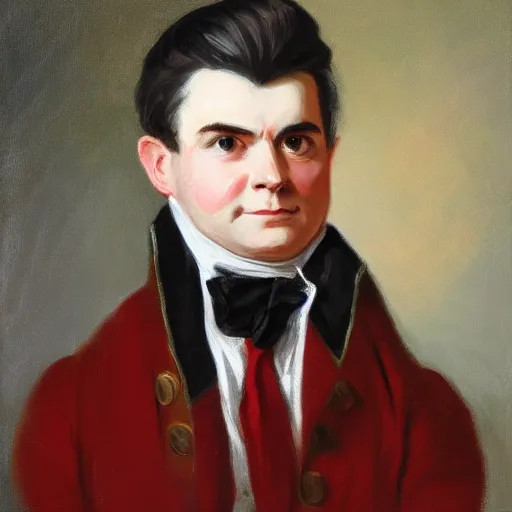 Prompt: painting of nick fuentes, gilbert stuart style